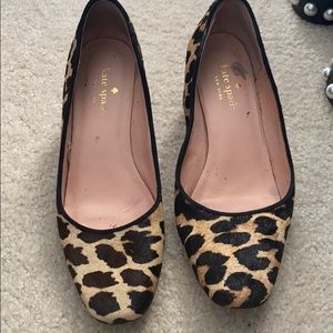 Kate spade leopard pumps
